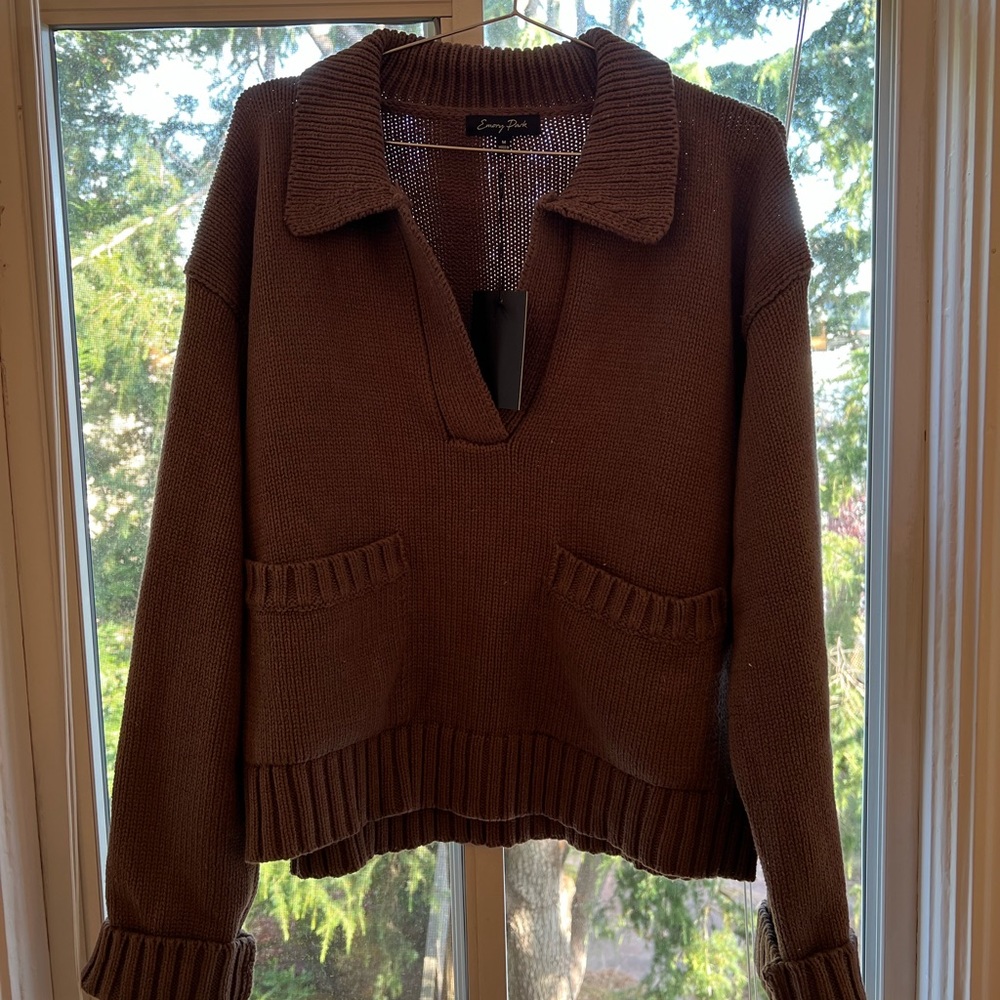 VICI Chuncky Brown Knit Sweater